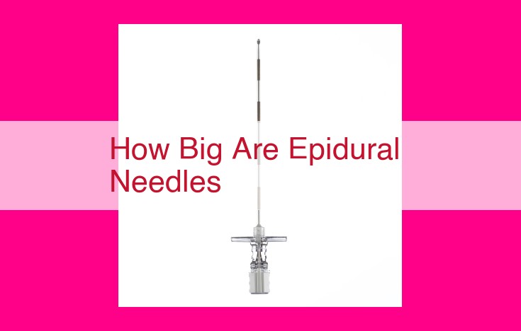 how big are epidural needles