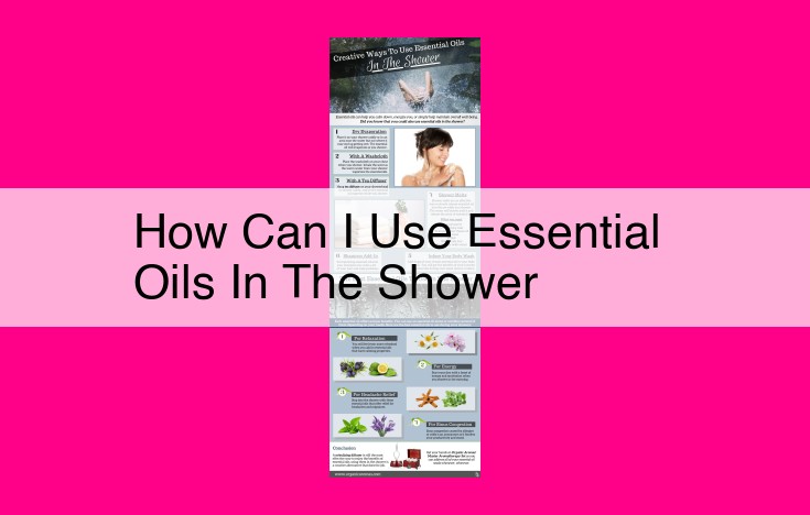 how can i use essential oils in the shower