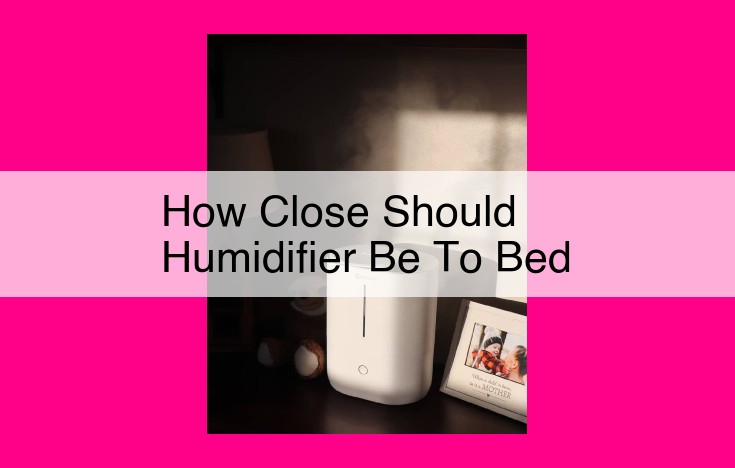 how close should humidifier be to bed