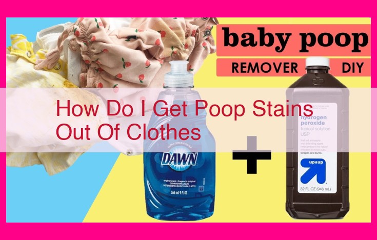 how do i get poop stains out of clothes