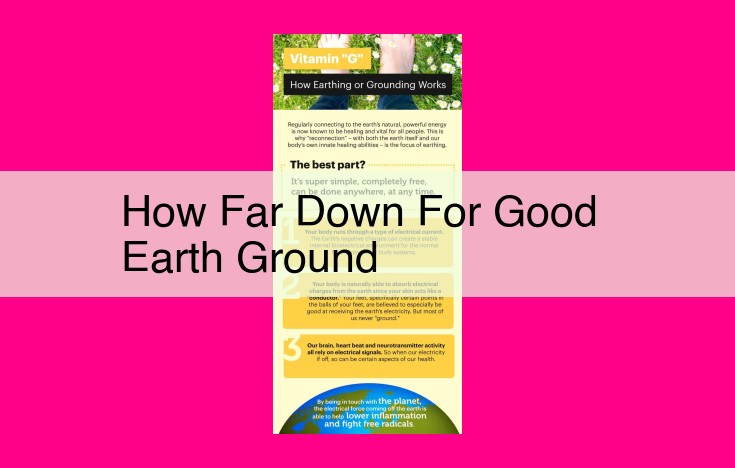 how far down for good earth ground