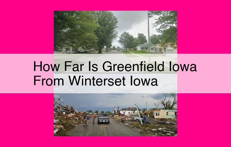 how far is greenfield iowa from winterset iowa