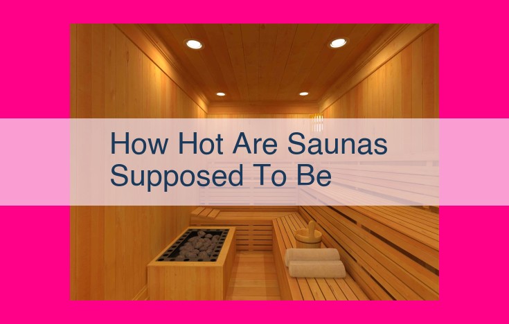 how hot are saunas supposed to be