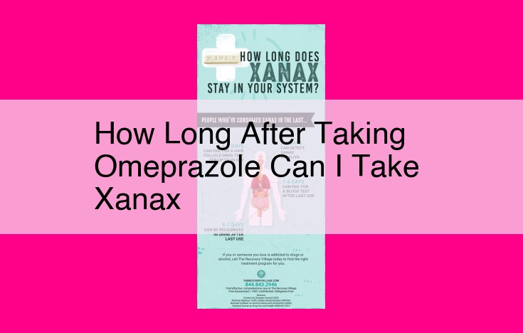 how long after taking omeprazole can i take xanax