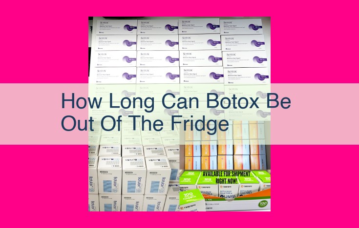 how long can botox be out of the fridge