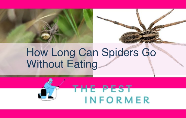 how long can spiders go without eating