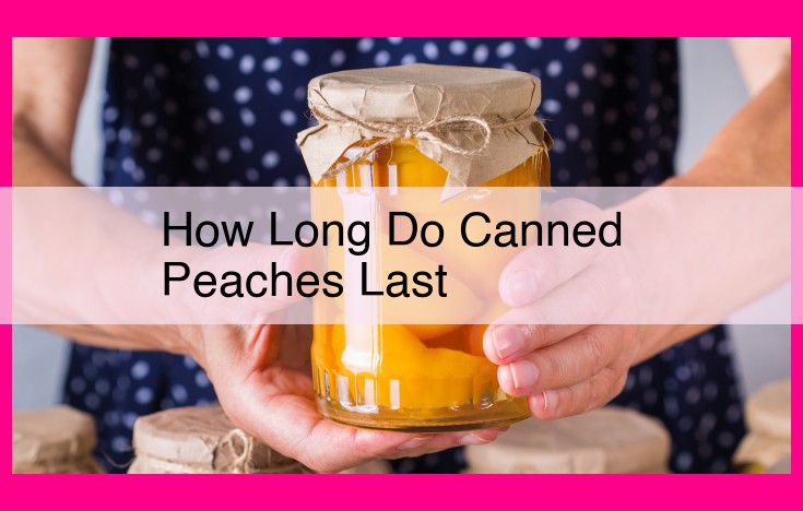 how long do canned peaches last