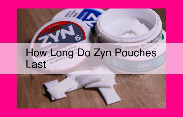 how long do zyn pouches last