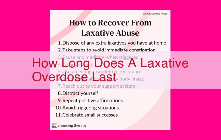 how long does a laxative overdose last