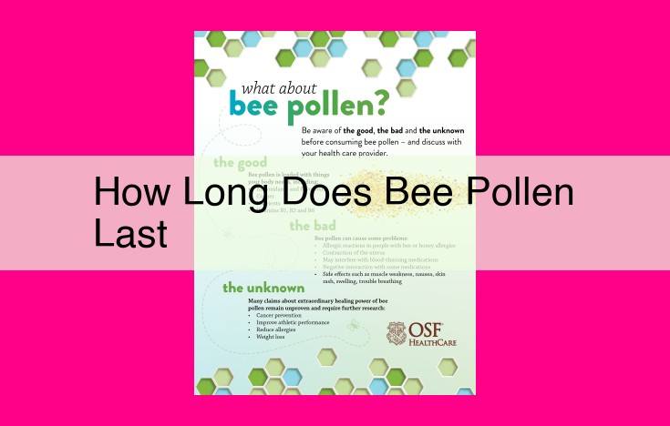 how long does bee pollen last