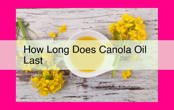 how long does canola oil last