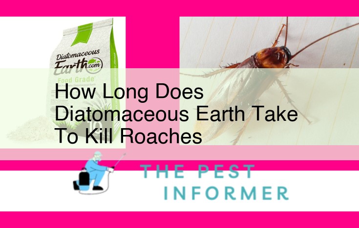 how long does diatomaceous earth take to kill roaches