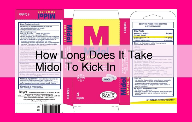 how long does it take midol to kick in