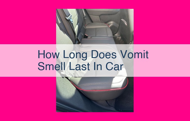 how long does vomit smell last in car