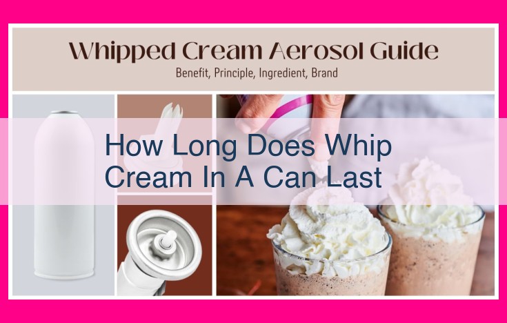 how long does whip cream in a can last