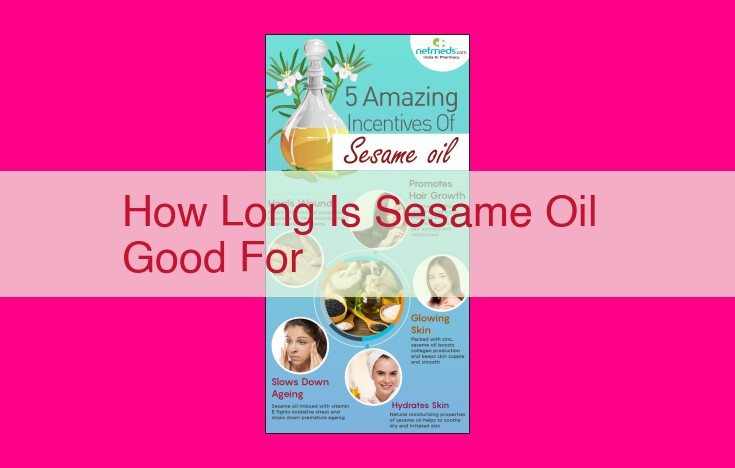 how long is sesame oil good for