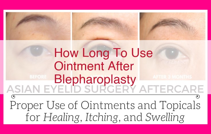 how long to use ointment after blepharoplasty