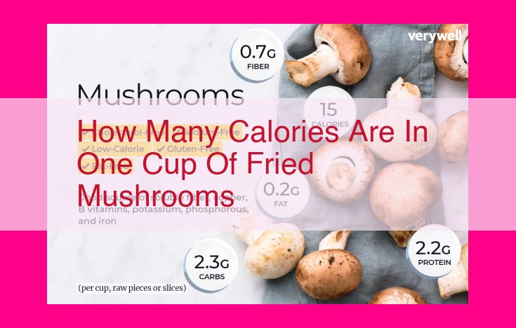 how many calories are in one cup of fried mushrooms