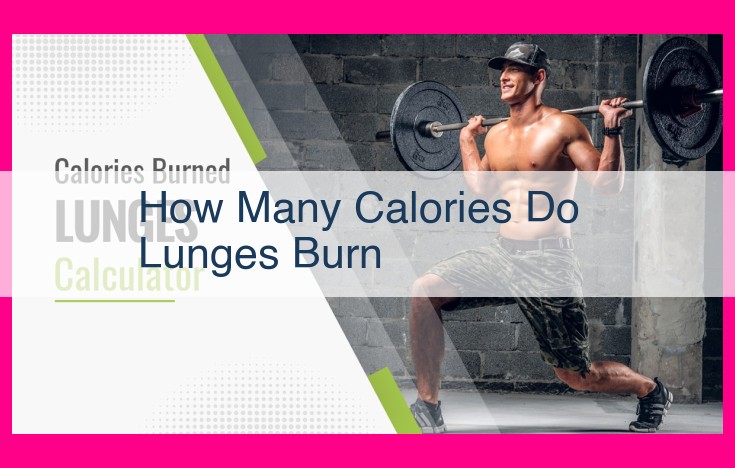 how many calories do lunges burn