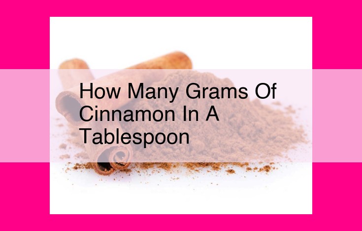 how many grams of cinnamon in a tablespoon