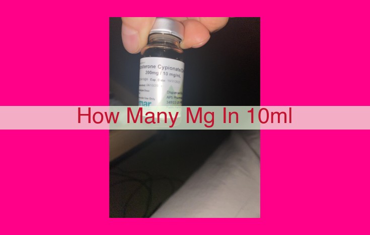 how many mg in 10ml