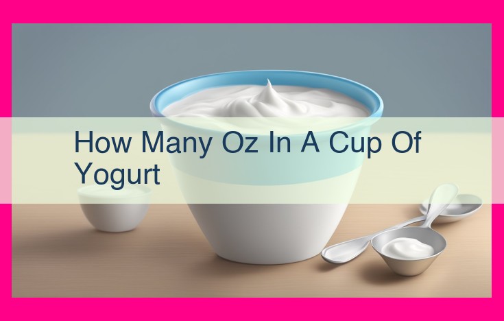 how many oz in a cup of yogurt