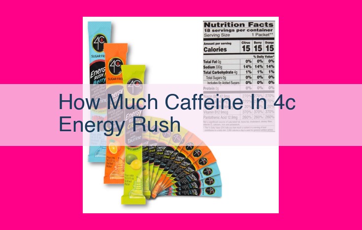 how much caffeine in 4c energy rush