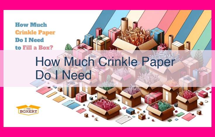 how much crinkle paper do i need