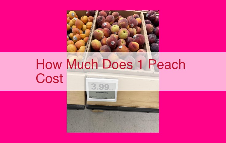 how much does 1 peach cost