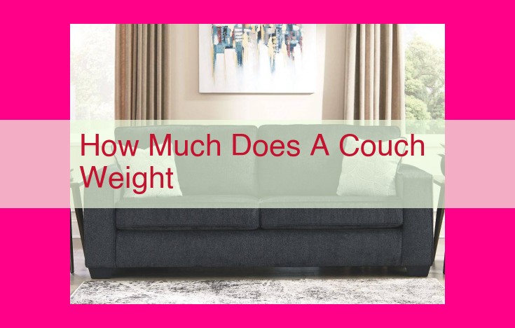 how much does a couch weight