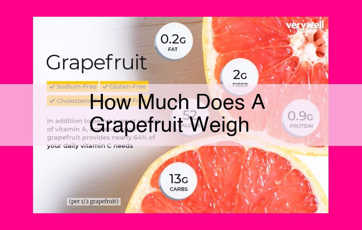 how much does a grapefruit weigh