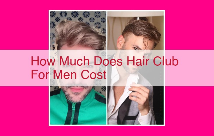 how much does hair club for men cost