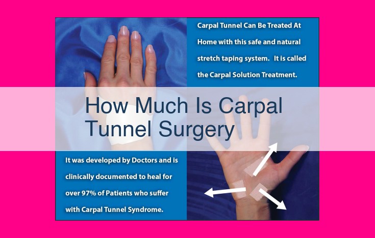 how much is carpal tunnel surgery