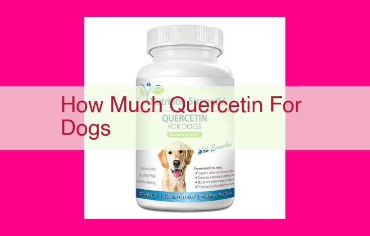 how much quercetin for dogs