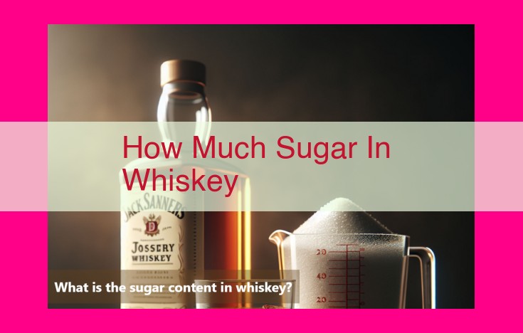 how much sugar in whiskey