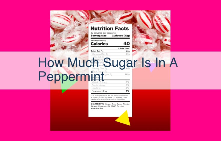 how much sugar is in a peppermint