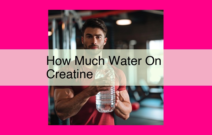 how much water on creatine