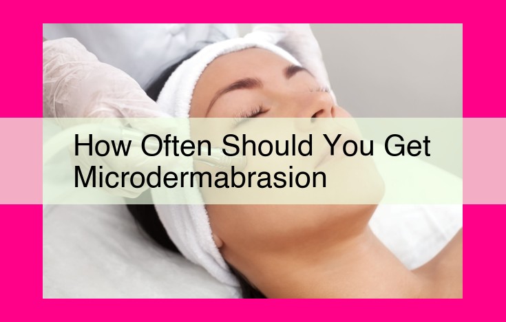 how often should you get microdermabrasion