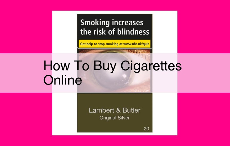 how to buy cigarettes online