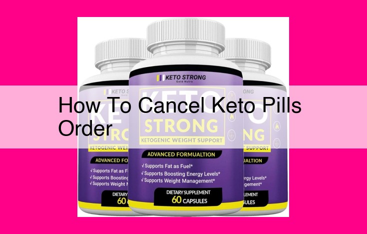 how to cancel keto pills order