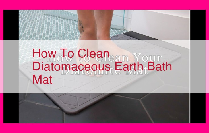 how to clean diatomaceous earth bath mat