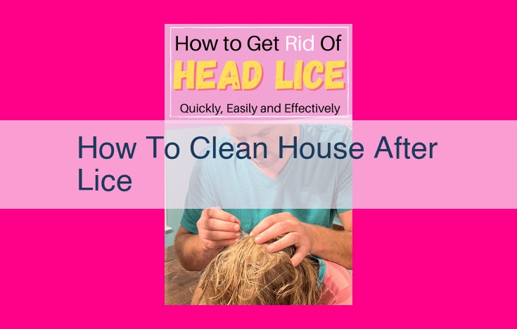 how to clean house after lice