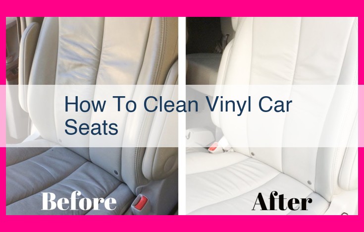 how to clean vinyl car seats