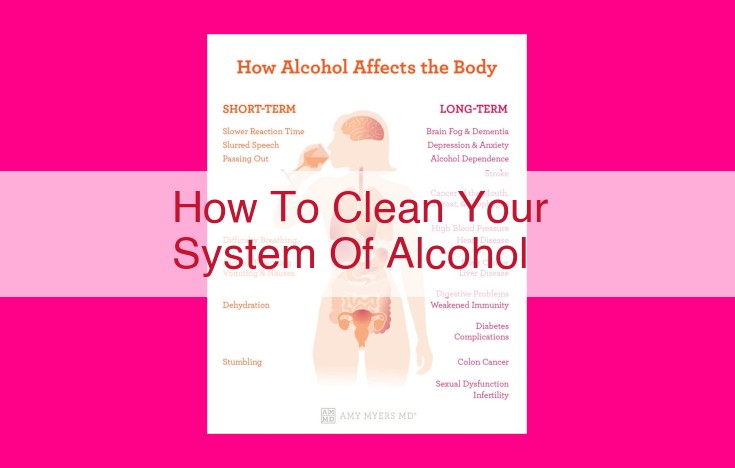 how to clean your system of alcohol