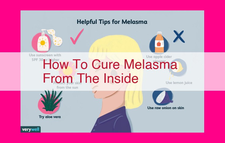 how to cure melasma from the inside