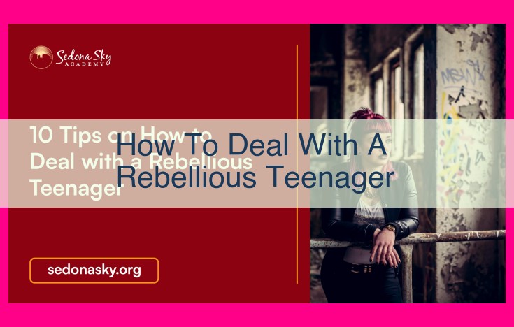 how to deal with a rebellious teenager