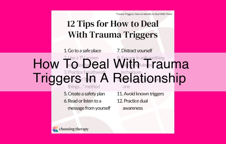 how to deal with trauma triggers in a relationship