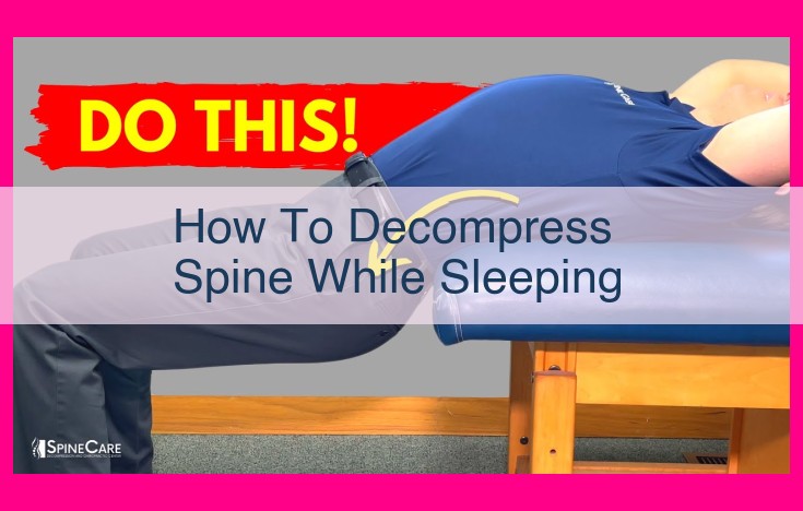 how to decompress spine while sleeping