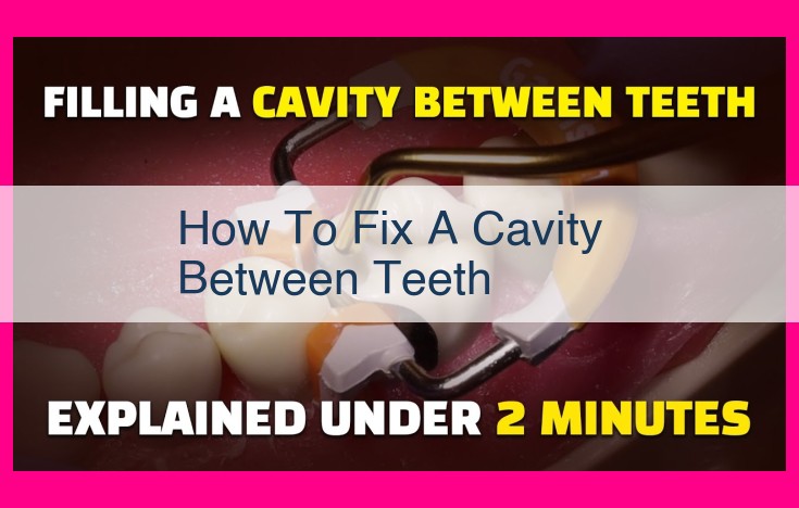 how to fix a cavity between teeth