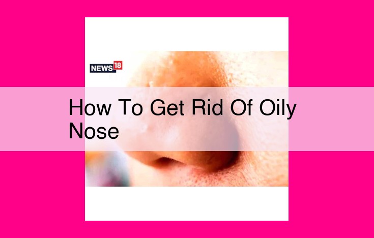 how to get rid of oily nose